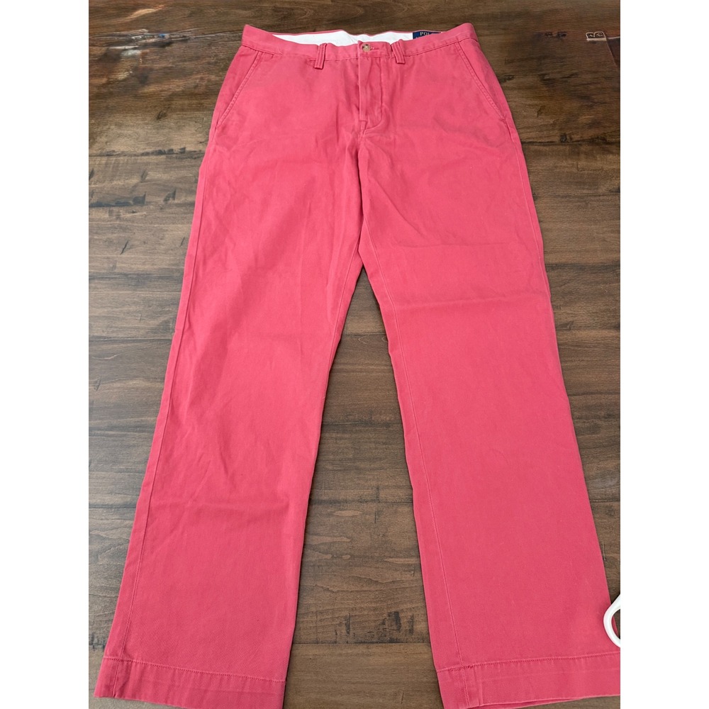 Polo Ralph Lauren Classic Fit Chino Pants Mens 31x30 Coral Pink Salmon Cotton